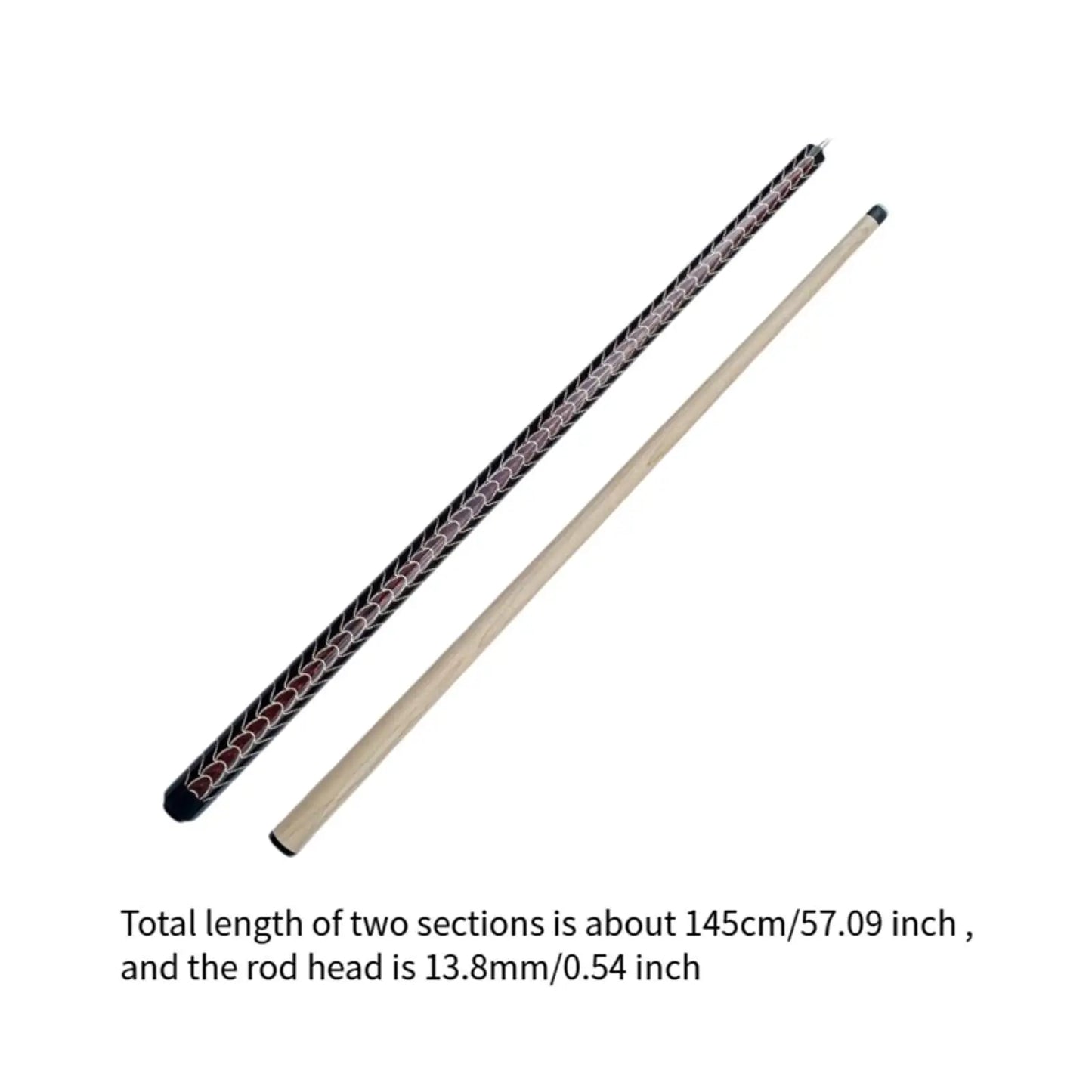 Break Jump Cue - 3-Section Wooden Pool Stick