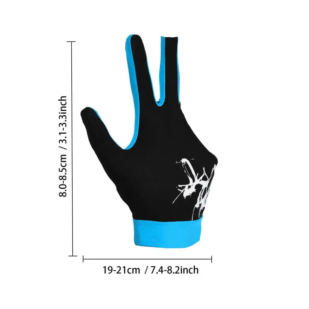 3-Finger Billiard Gloves - Comfort & Precision for Players