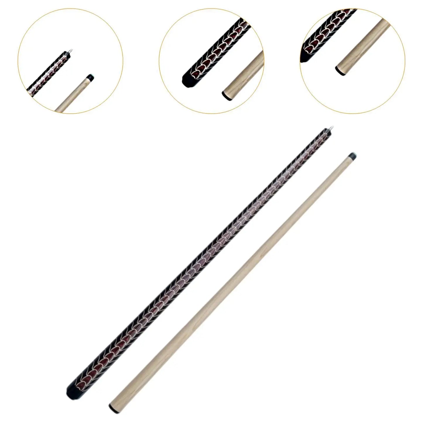 Break Jump Cue - 3-Section Wooden Pool Stick