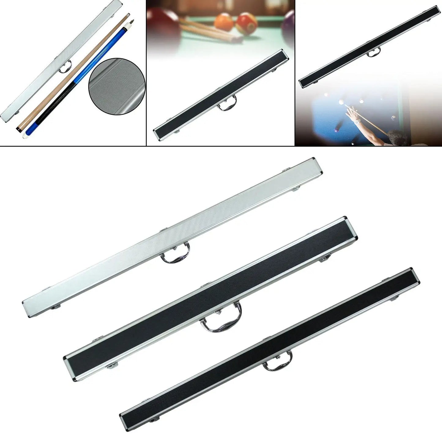 1/2 Billiard Cue Case - Durable & Portable