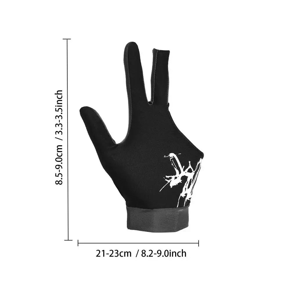 3-Finger Billiard Gloves - Comfort & Precision for Players