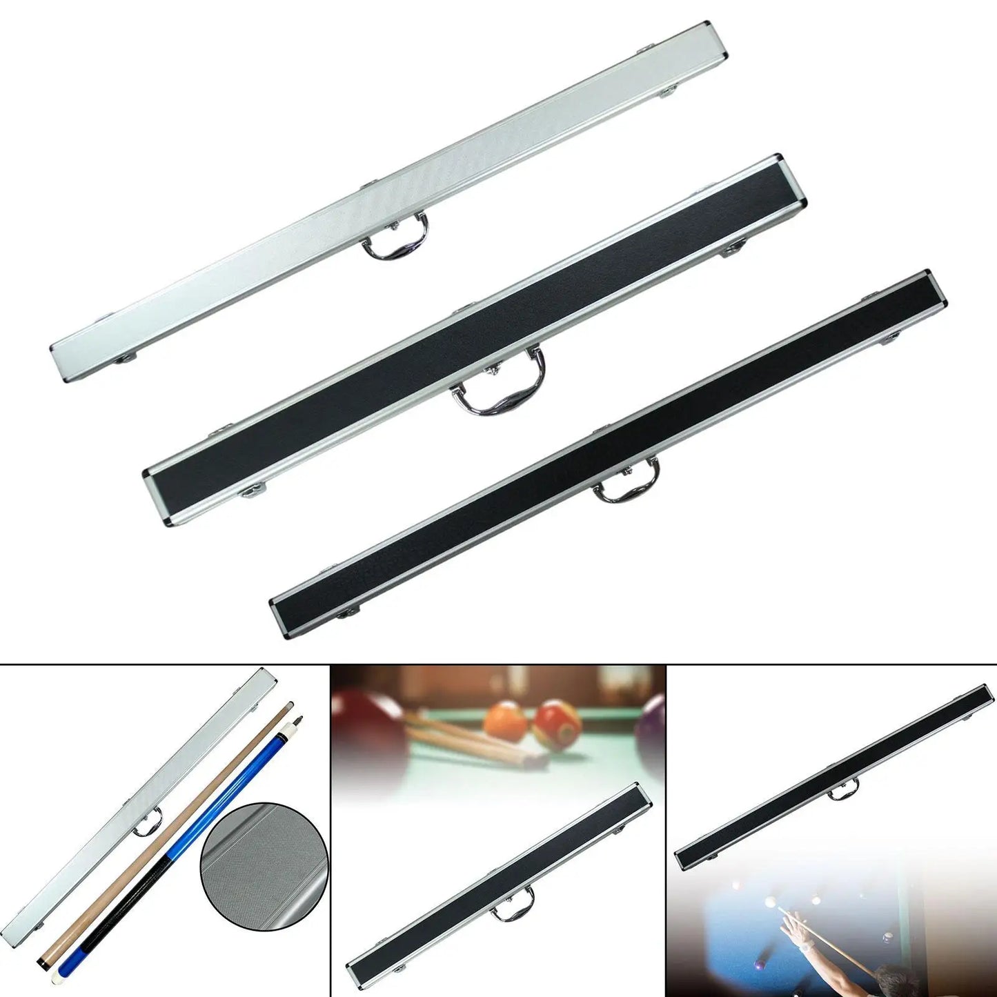 1/2 Billiard Cue Case - Durable & Portable