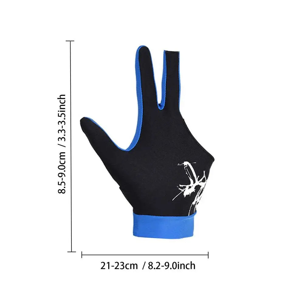 3-Finger Billiard Gloves - Comfort & Precision for Players