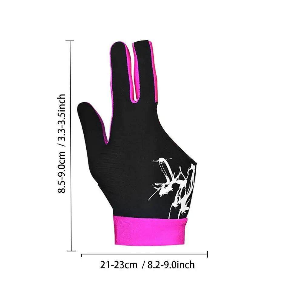 3-Finger Billiard Gloves - Comfort & Precision for Players