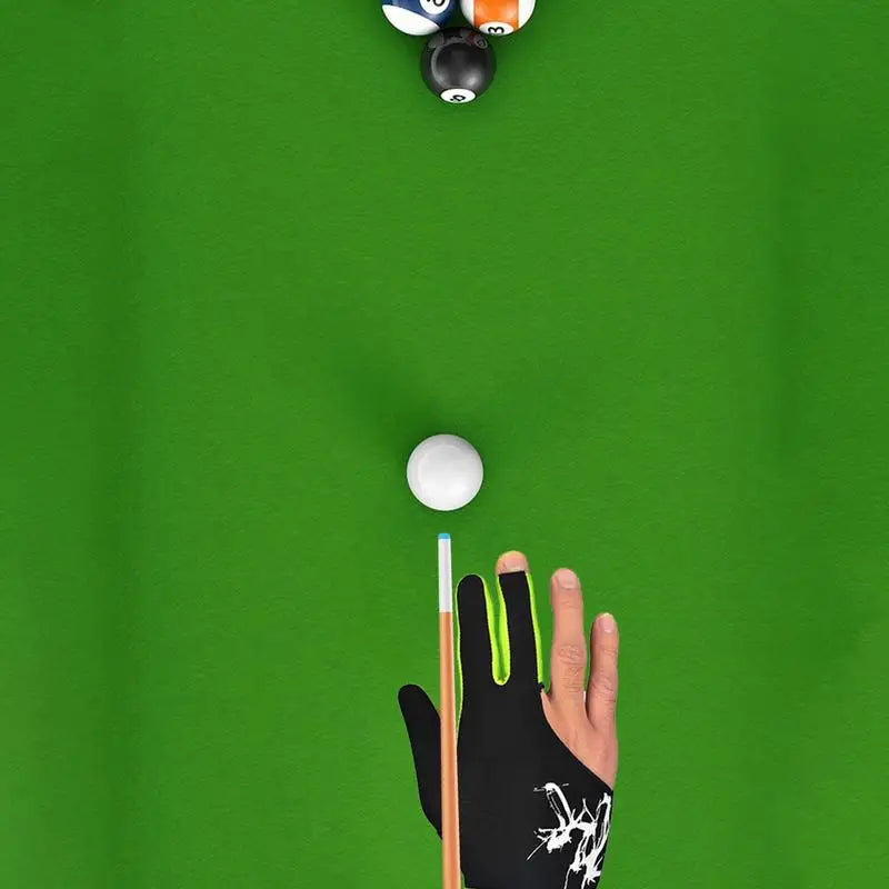 3-Finger Billiard Gloves - Comfort & Precision for Players