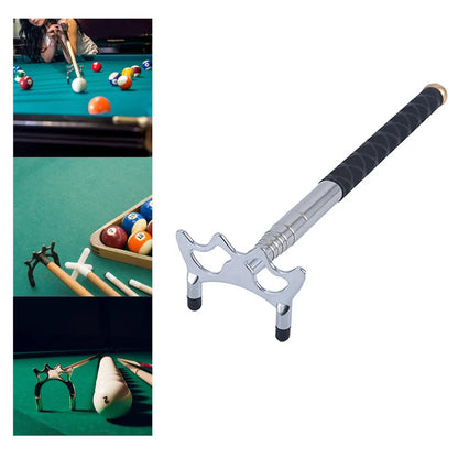 Extendable Billiard Cue Bridge with Bridge Head