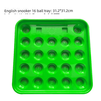 Billiards Tray Storage - Durable Black Eight Ball Plate