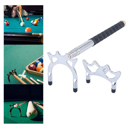 Extendable Billiard Cue Bridge with Bridge Head