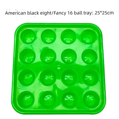 Billiards Tray Storage - Durable Black Eight Ball Plate