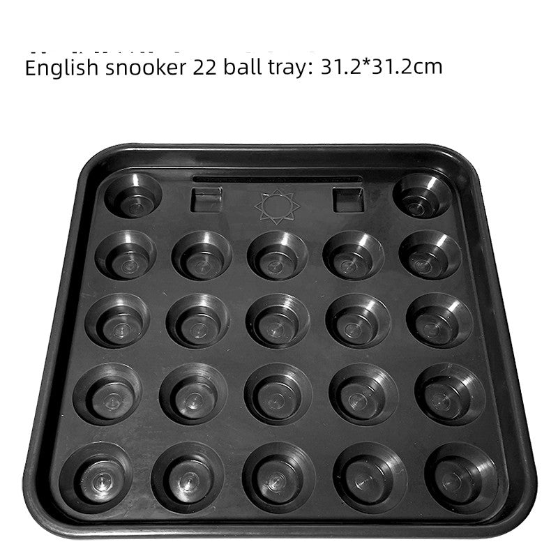 Billiards Tray Storage - Durable Black Eight Ball Plate