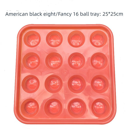 Billiards Tray Storage - Durable Black Eight Ball Plate