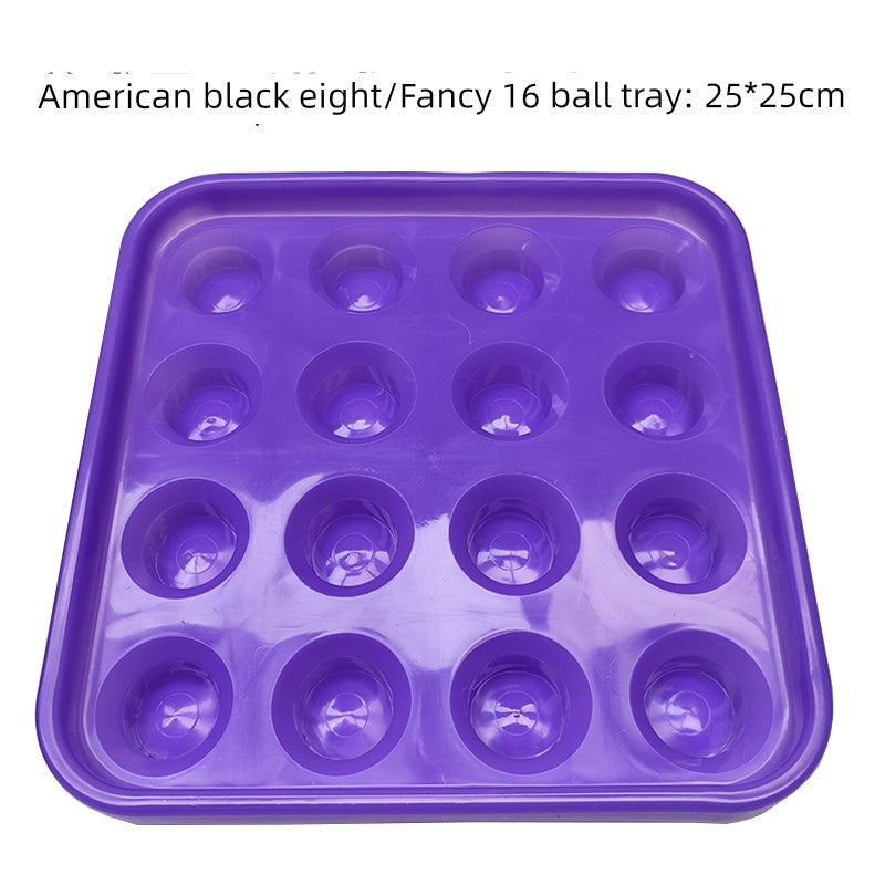 Billiards Tray Storage - Durable Black Eight Ball Plate