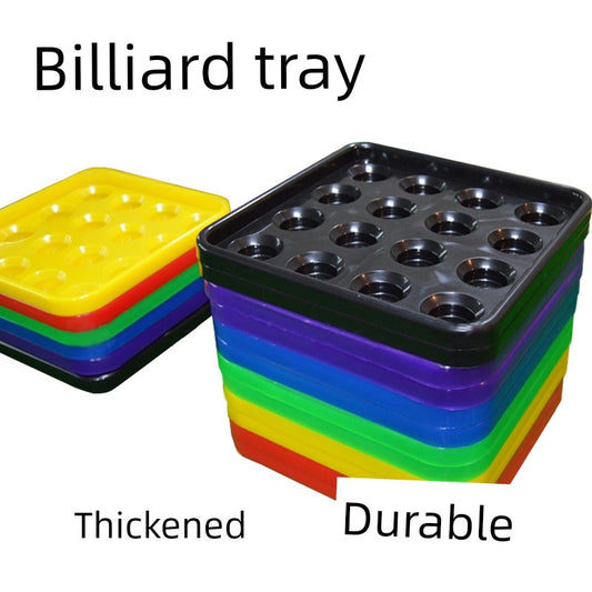 Billiards Tray Storage - Durable Black Eight Ball Plate